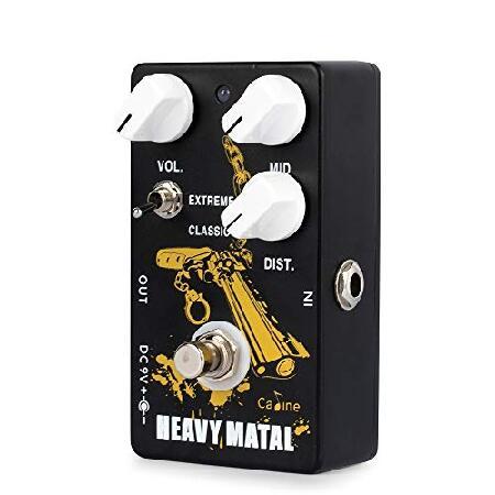 Caline Effects Pedal High Gain Distortion Guitar Pedal Black Heavy Metal Multi-effect True Bypass CP-77