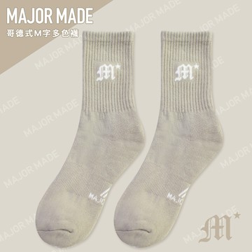 哥德M字多色襪
