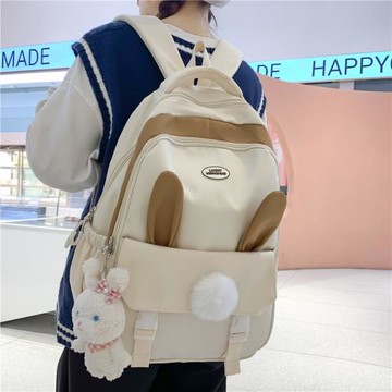 書包女小學生可愛兔子背包韓版初中生高中生ins風新款少女雙肩包