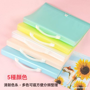 【大容量收藏】畫冊文件夾 海報夾 資料夾 收納夾 A3/A4/4開/8K 加厚防水 美術作品 獎狀證書 家庭辦公適用