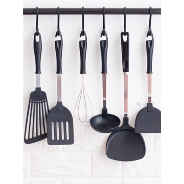 日本進口樹脂勺鏟烹飪用具耐高溫湯勺漏勺撈勺撈面勺壓豆器防燙夾