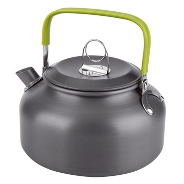 Hike Mount 戶外露營燒水壺 優質鋁合金表面陽極氧化 附贈收納袋  黑色 + 綠色  1個