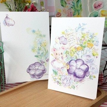水彩明信片/心意卡【喜愛入廚】
