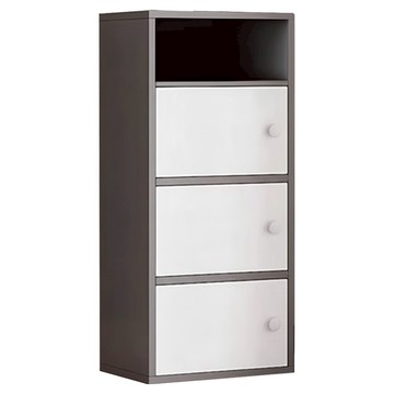 家工場三門一格收納櫃 NS_441-HX  灰色 + 白色  42 x 30 x 89cm