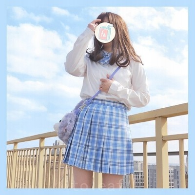 夏スクールプリーツスカート（本格的）ｗ100cm 丈50cm ５枚組