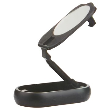 鋁合金收納手機平板支架 ABS材質 11x6.6x2.3cm  黑色  1個