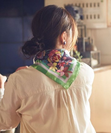 【熱門預購】義大利華麗復古春天花園領巾 圍巾絲巾(4色)LJVP2103