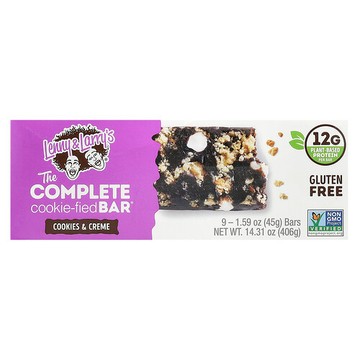Lenny & Larry's, The Complete Cookie-Fied Bar®，曲奇奶油味，9 根，每根 1.59 盎司（45 克）