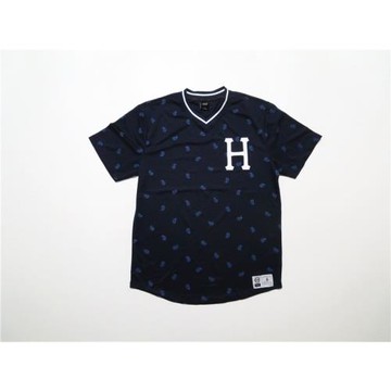 美式街頭潮牌腰果花paisley短袖T恤雞心領滌綸jersey運動街舞滑板