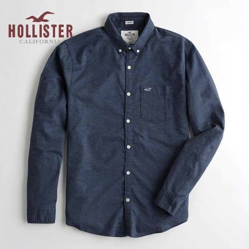 ホリスター メンズ 長袖 HOLLISTER 新作 ストレッチ オックスフォードシャツ ネイビー 通販 LINEポイント最大0.5%GET |  LINEショッピング