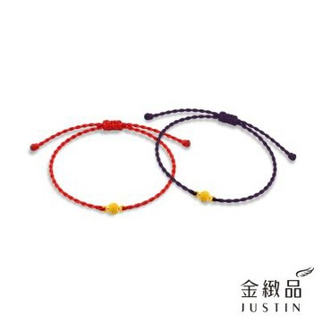 金緻品 黃金蠟繩手鍊 一眼瞬間 M款 0.14錢