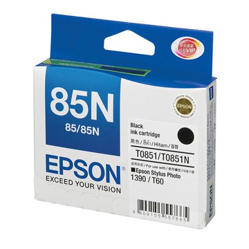 EPSON 黑色 原廠墨水匣 / 盒 T122100 NO.85N｜領券最高折$220