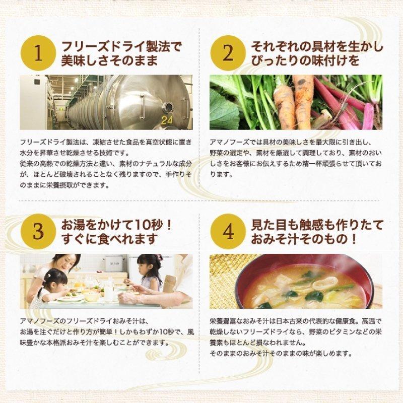 アマノフーズ  いつものおみそ汁 里いも 10食 ネコポス便 全国送料込 フリーズドライ みそ汁 味噌汁 簡単 インスタント