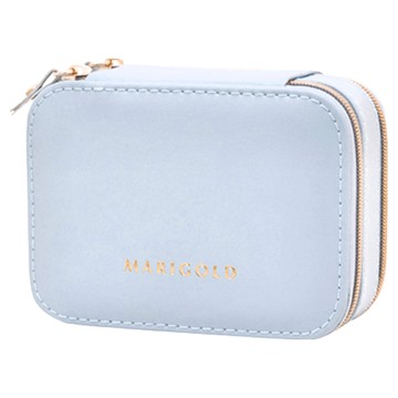 RADIANT STAR 璀璨之星 MARIGOLD粉嫩系的收藏兩面雙層多用隨身飾品盒 OD020  寶寶藍