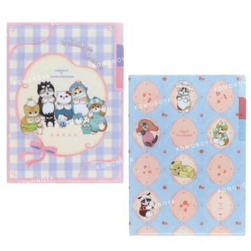 小禮堂 Sanrio 三麗鷗 x Mofusand 貓福珊迪 A5三層資料夾 (聯名款)