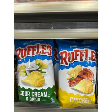 Lay’s 樂事 Ruffles 奶焗香蔥口味洋芋片 秘製雞汁口味洋芋片112g一包