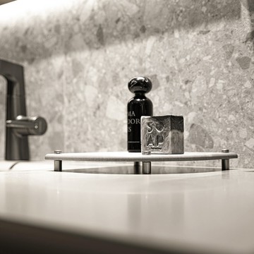 洗手台轉角吸水墊 扇形硅藻土吸水墊 硅藻土吸水墊 置物墊 浴室吸水墊 吸水置物墊 #衛浴#吸水墊