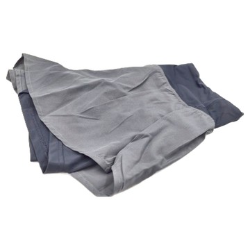 假兩件防走光透氣速乾修長比例運動短褲  S  藍色