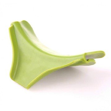 廚房小工具矽膠漏斗工具防溢水湯漏斗鍋碗瓢盆圓邊導流板廚房配件分液工具