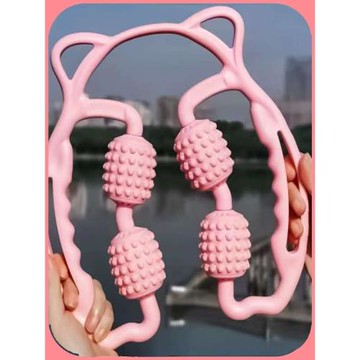 【瑜伽按摩拉伸運動組合】瘦腿瘦腰舒展拉筋無毛刺光滑普拉提圈