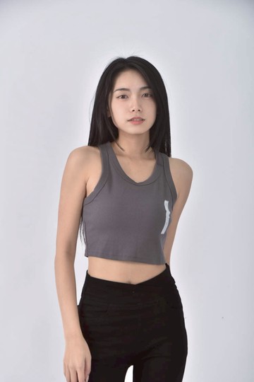 (S) 【粿粿私服】gu質感棉質坑紋灰色上衣