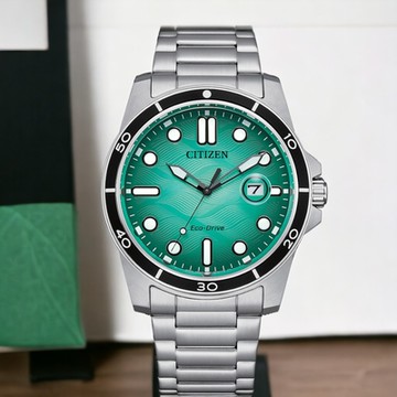 CITIZEN 星辰 Eco-Drive光動能 大三針手錶 男錶 聖誕節 禮物-AW1816-89L