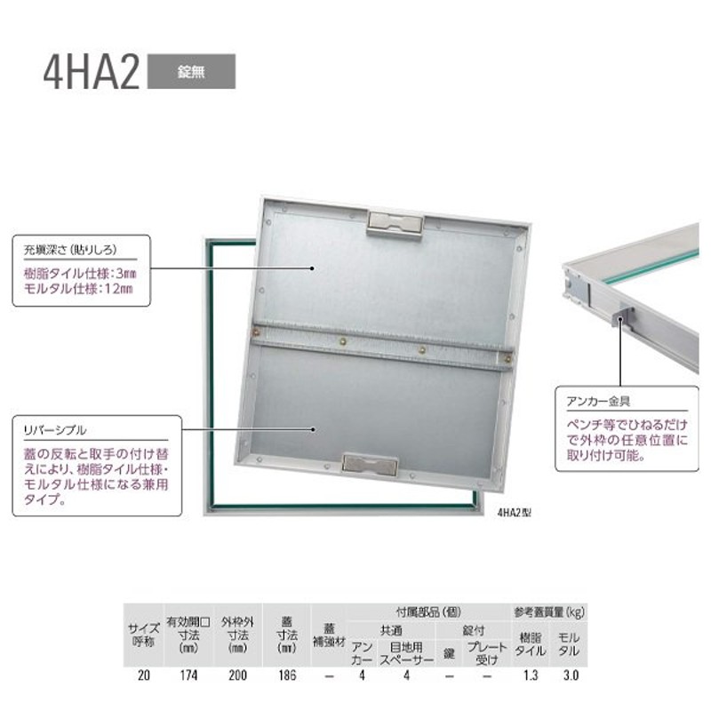 ダイケン アンダーハッチ シルバー FSMPD-60H DIY 点検口 床 0 - 通販