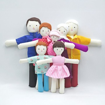 Family of 7 dolls - 布娃娃 - 家居娃娃 - 手作娃娃 - 娃娃屋