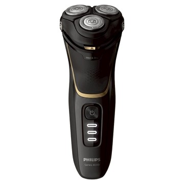 PHILIPS 飛利浦 電動刮鬍刀  黑色 + 銀灰  S4303