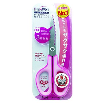 【文具通】PLUS プラス 普樂士 30度 剪刀 SC-175S (34-513/761)粉 E2040440【APP滿額下單10%點數(單一帳號最高5000點)】1/31止
