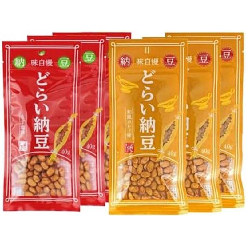 ＳＳＲ限定もへじ どらい納豆 うす塩味４０ｇ×３ 和風カレー味４０ｇ×３