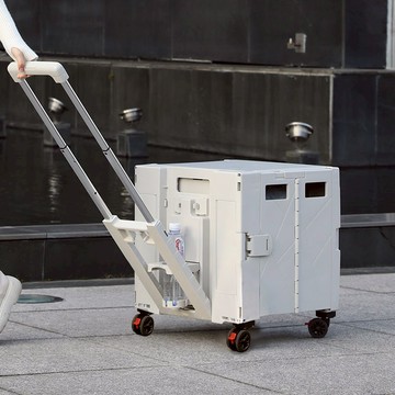 【AOTTO】升級款折疊萬向輪收納購物車