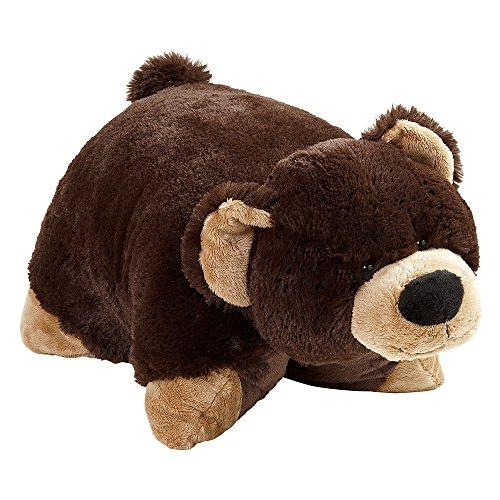 My Pillow Pets Bear Large Dark Brown 並行輸入