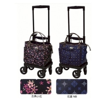 【助步車】日本 SHIMA Melody ToTo 購物車 側推購物車、Melody ToTo、可調手把、360°萬向輪、可拆式保冷袋