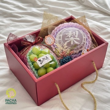 【帕查嬤嬤】 🍐《圓滿雙甜》--日本麝香葡萄〡台灣甘露梨  🌕🎁〡中秋節精緻水果禮盒