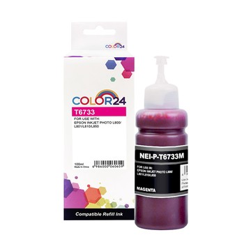 Color24 for EPSON 紅色 T673300 100ml增量版 相容連供墨水 /適用L800/L1800/L805