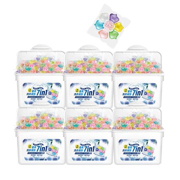 七合一香氛洗衣凝珠 30顆/盒 -6盒 七合一香氛洗衣凝珠 30顆/盒 -6盒