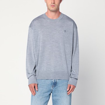 Gray Ami De Coeur sweater in wool and silk
