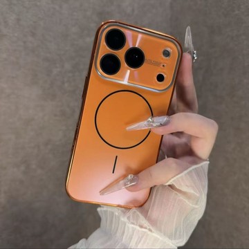 秒變i17大視窗 鐳射極光鏡頭框 超強細圈磁吸防摔殼 用於iPhone17 i16 手機殼i15 i14 i13 i12