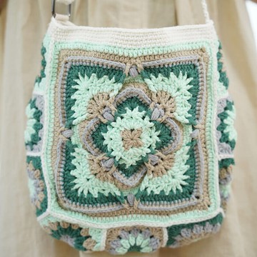 手工編織祖母格單肩包996830