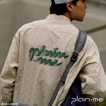 plain-me [蛇視覺] 開領襯衫 襯衫 上衣 長袖 休閒襯衫 [PLN3355-251]