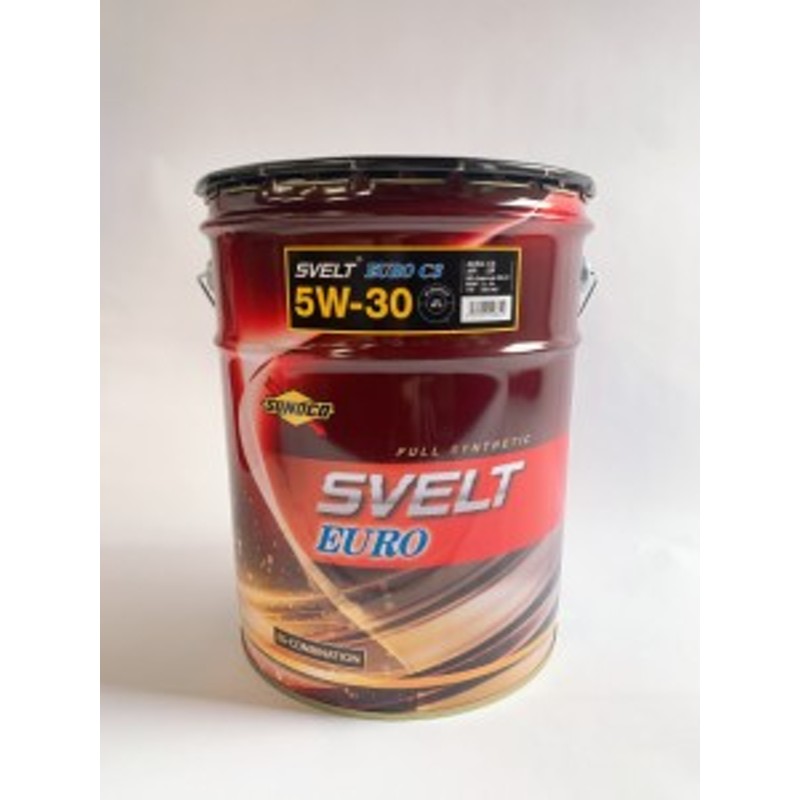 SUNOCO エンジンオイル SVELT EURO 5W-30 20L - メンテナンス用品