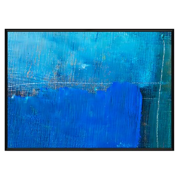 眷戀 鈷藍  42 x 59.4cm  黑框