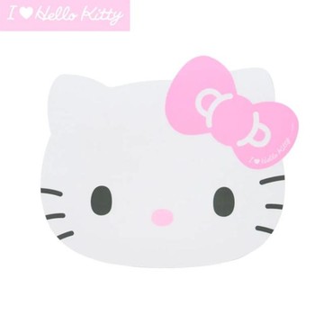 小禮堂 Sanrio 三麗鷗 Hello Kitty  造型滑鼠墊 (我愛Kitty)