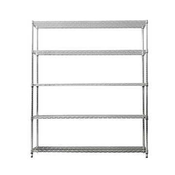 【dayneeds】荷重型 150x45x180公分 五層電鍍(鎖管)波浪架