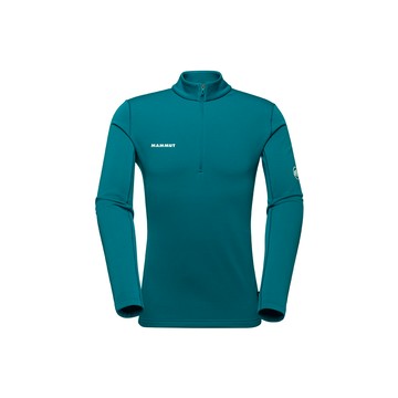 MAMMUT Aenergy ML Half Zip AF 保暖半拉長袖排汗衣 深鴨青 男款 #1016-01120