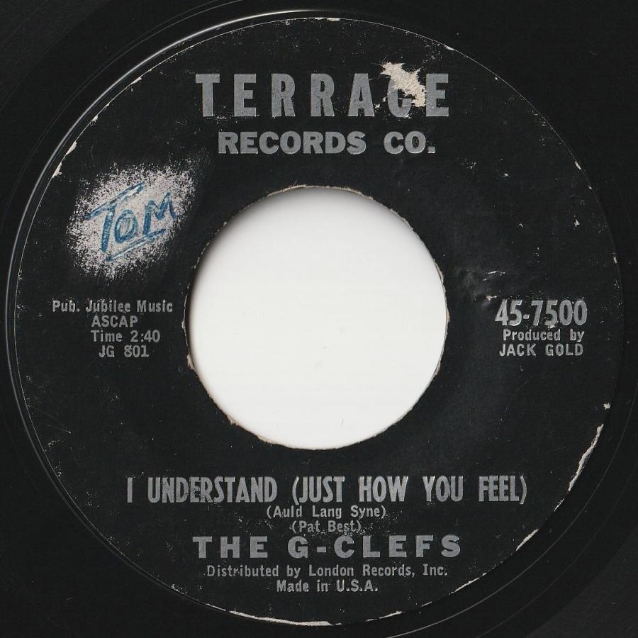 G-Clefs I Understand (Just How You Feel)   Little Girl I Love You Terrace US 45-7500 201181 RB RR レコード 7インチ 45