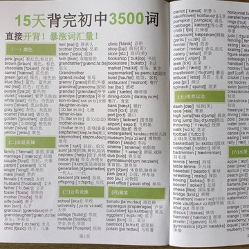 8h+🔥台灣夯貨+99免運✨15天背完國中英語3500單詞必背英語全套必備詞彙學生紙質彩印