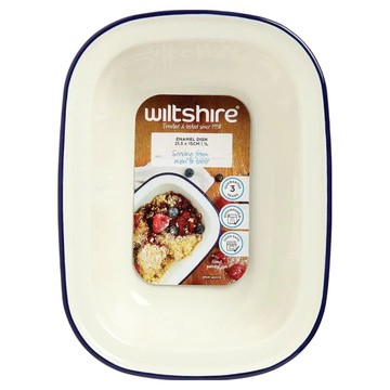 wiltshire 40377 ENAMEL 手工方形烤盤200ml  21.5 x 15cm  1個