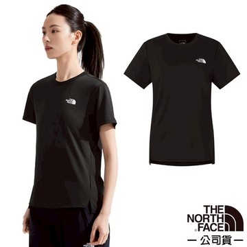【The North Face】女 吸濕排汗短袖T恤.圓領套頭衫.運動休閒上衣/ 8DFJ